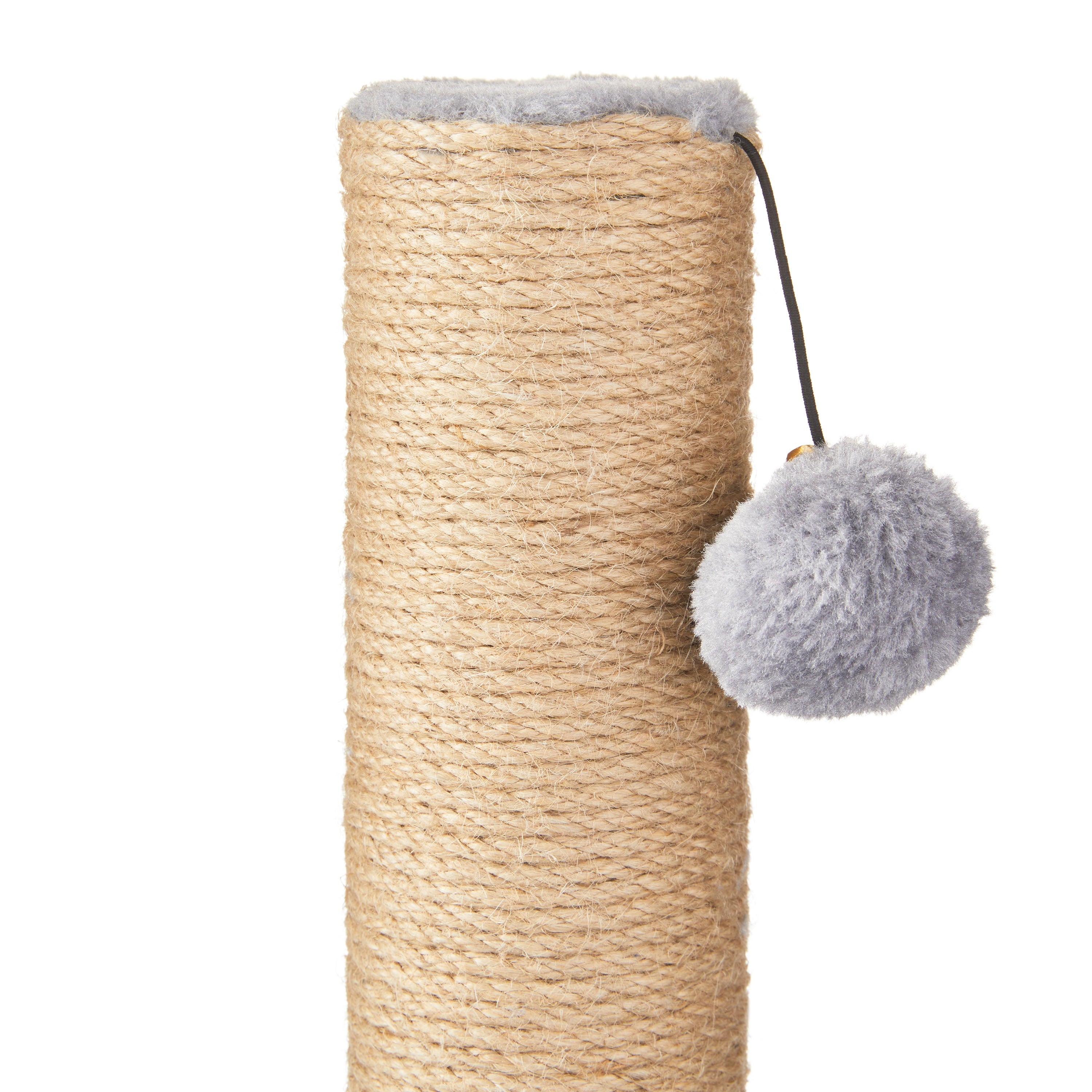 Vibrant Life Deluxe Jute Cat Scratching Post with Arch Rubber Massager, Pack of 1