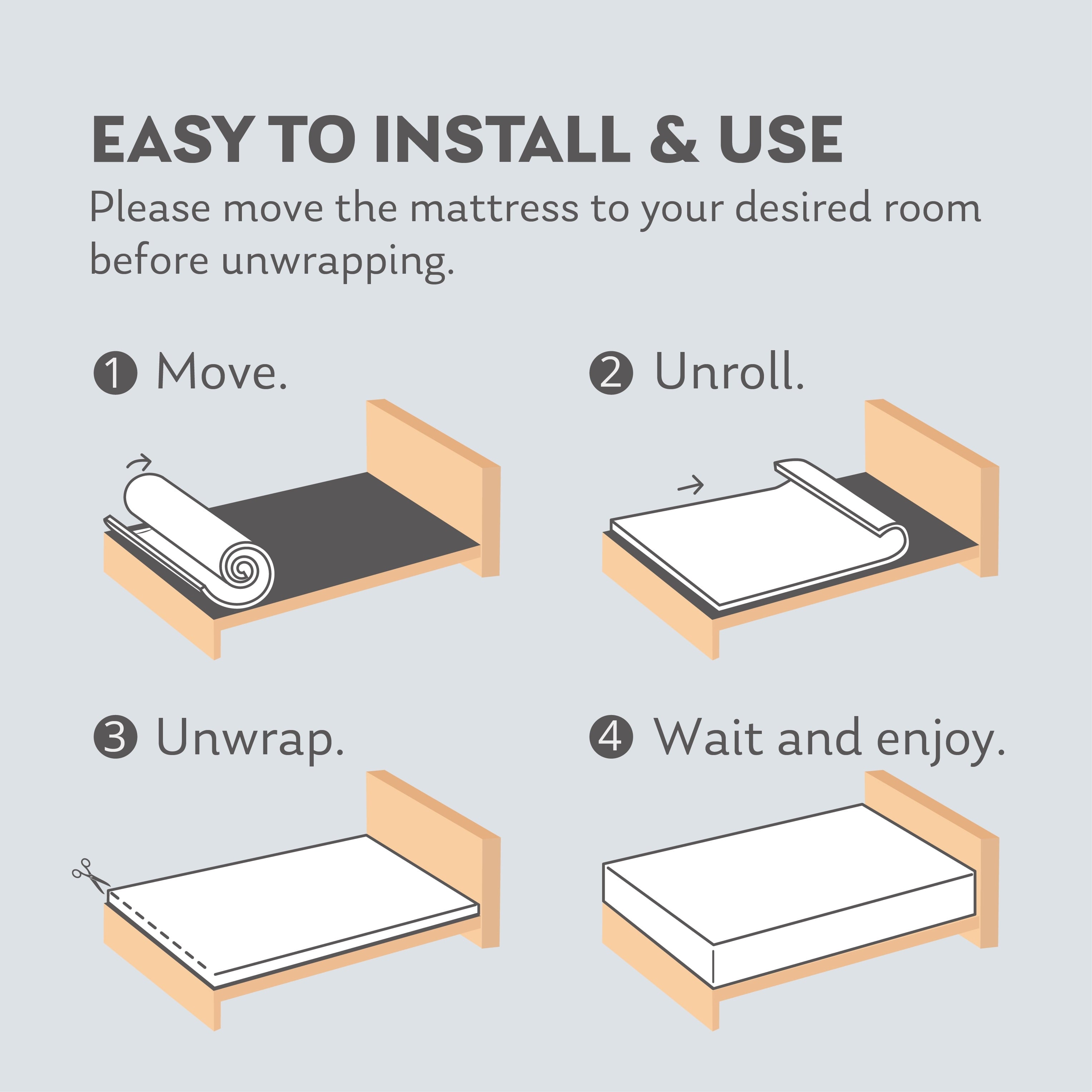 Ego Black 10 inch Twin Mattress in a Box, Cooling Gel Memory Foam Mattress, Medium