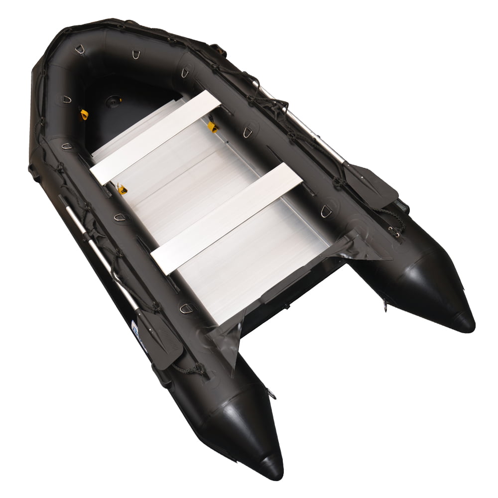 BRIS 12.5Ft Inflatable Boat Inflatable Fishing Rescue Dive Boat Dinghy Raft Pontoon Boat