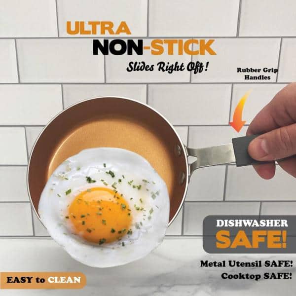 StackMaster 5-Piece Aluminum Ti-Ceramic Nonstick Single Serving Mini Cookware Set