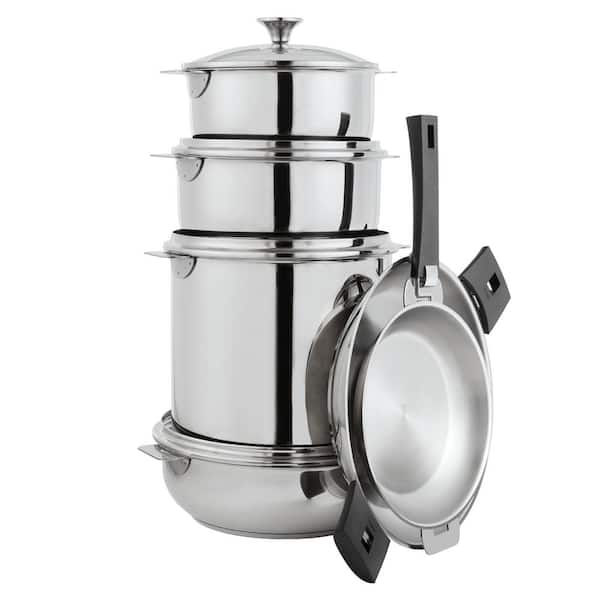 Tulipe 13-Piece Stainless Steel Cookware Set