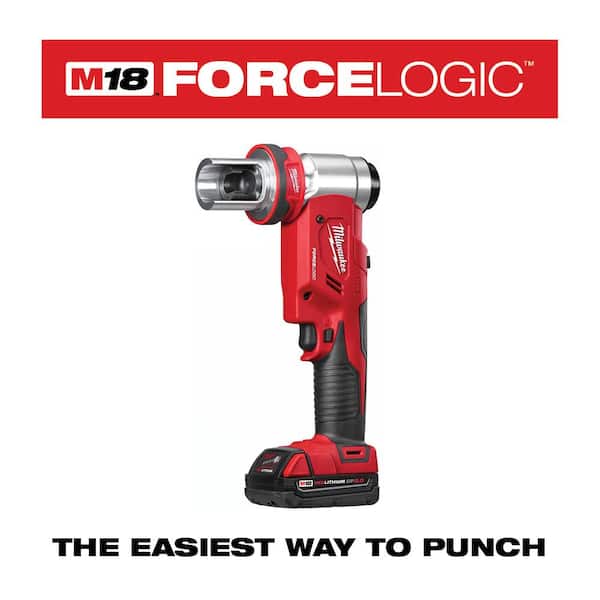 M18 18V Lithium-Ion 1/2 in. to 4 in. Force Logic 6 Ton Cordless Knockout Tool Kit with FUEL Bandsaw