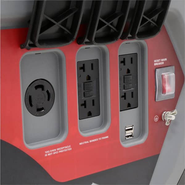 Q6500 QuietPower 6,500-Watt Recoil Start Gasoline Powered Inverter Generator with OHV Engine and CO Guard