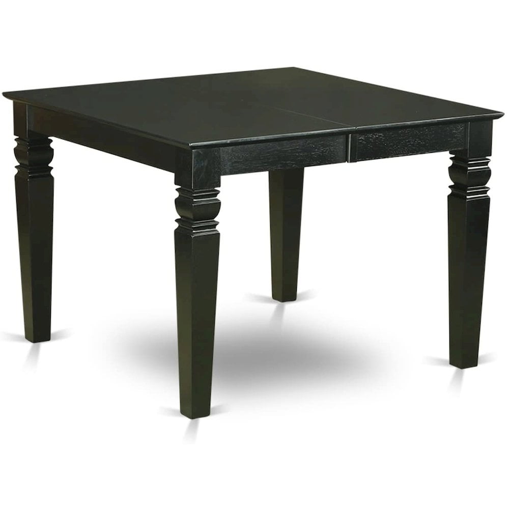 Weston Rectangular Dining Table with 18 in butterfly Leaf in Black