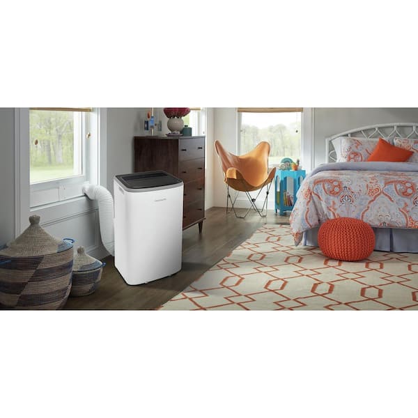 10,000 BTU Portable Air Conditioner Cools 700 Sq. Ft. with Heater and Dehumidifier in White