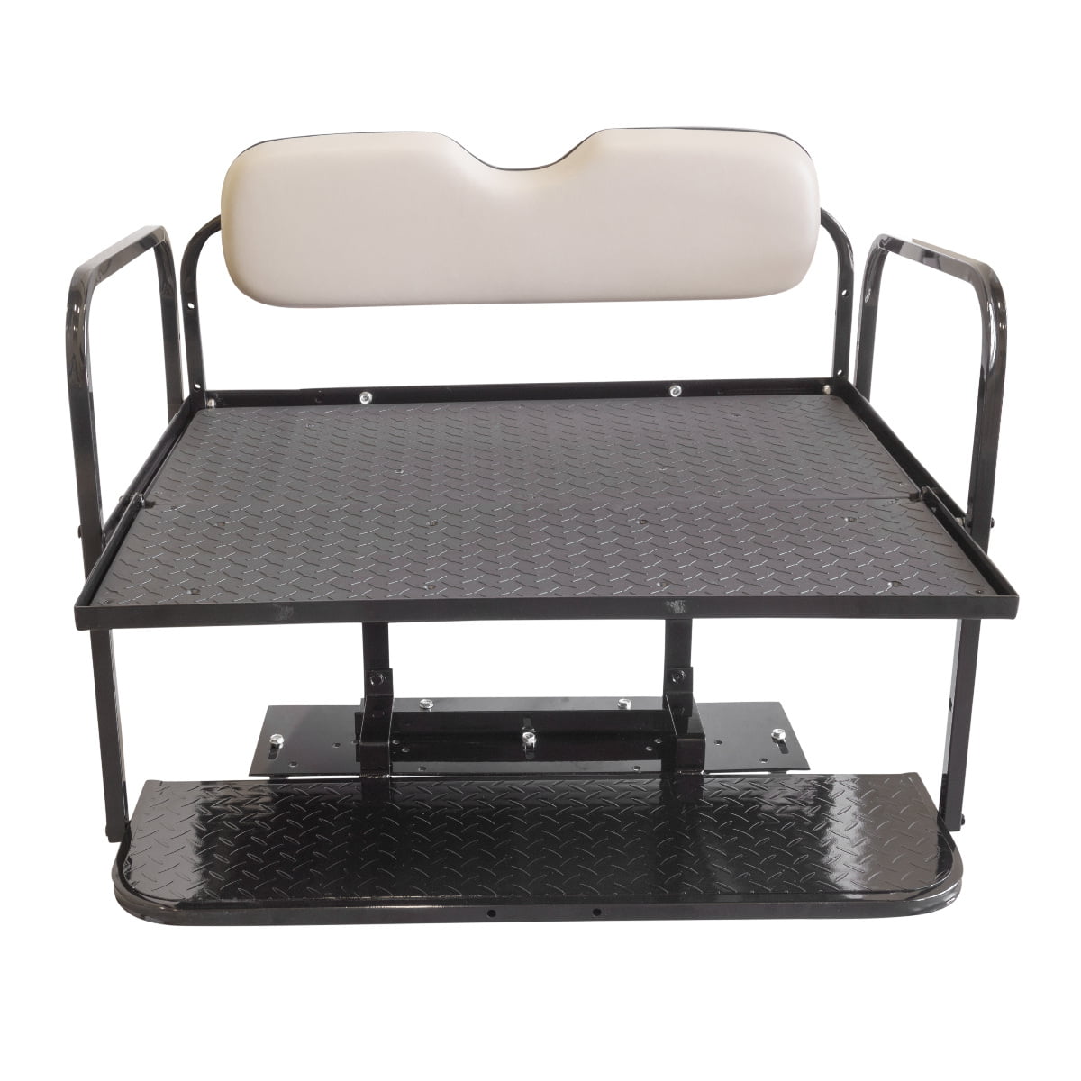 Yamaha Drive G29 Golf Cart Flip Folding Rear Back Seat Kit, 2007-Up - Stone Grey