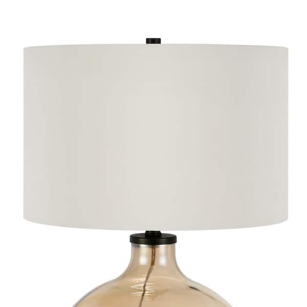 Laelia 24-3/4 in. Gold Luster Glass Table Lamp
