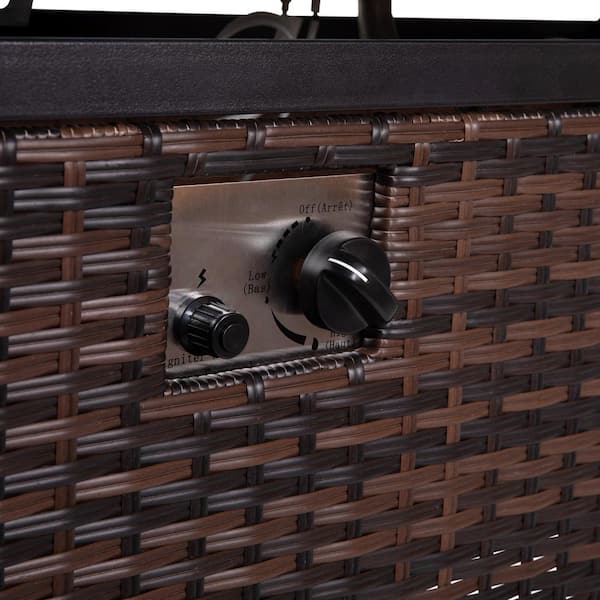 Black Plastic Fire Pit Table