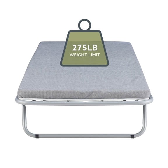 Hazel Grove Luca Folding Cot Guest Bed with 2