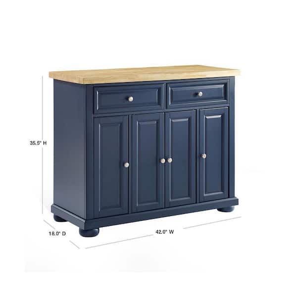 Madison Navy Kitchen Island