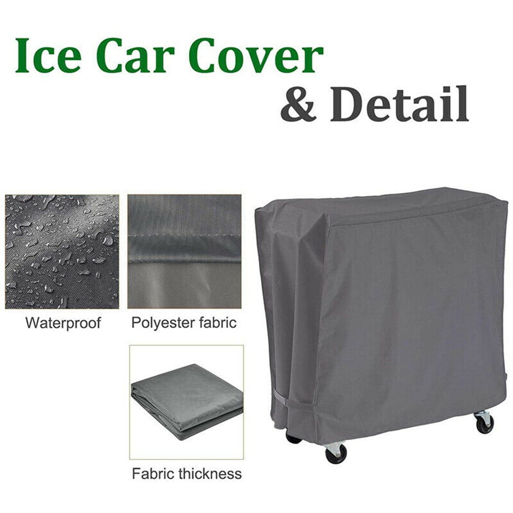 Suyin Patio Cooler Cart Cover , Fits Most 80 Quart Rolling Cooler Cart Cover, Outdoor Beverage Cart Ice Chest Protective Covers