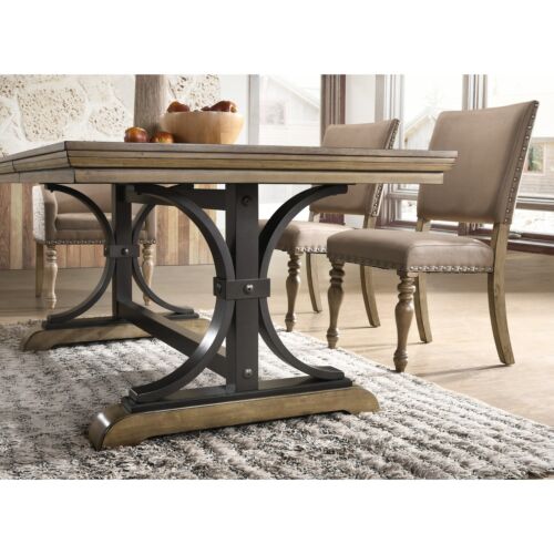 Roundhill Furniture Birmingham 9-pc. Removable-leaf Dining Brown 9-Piece Sets