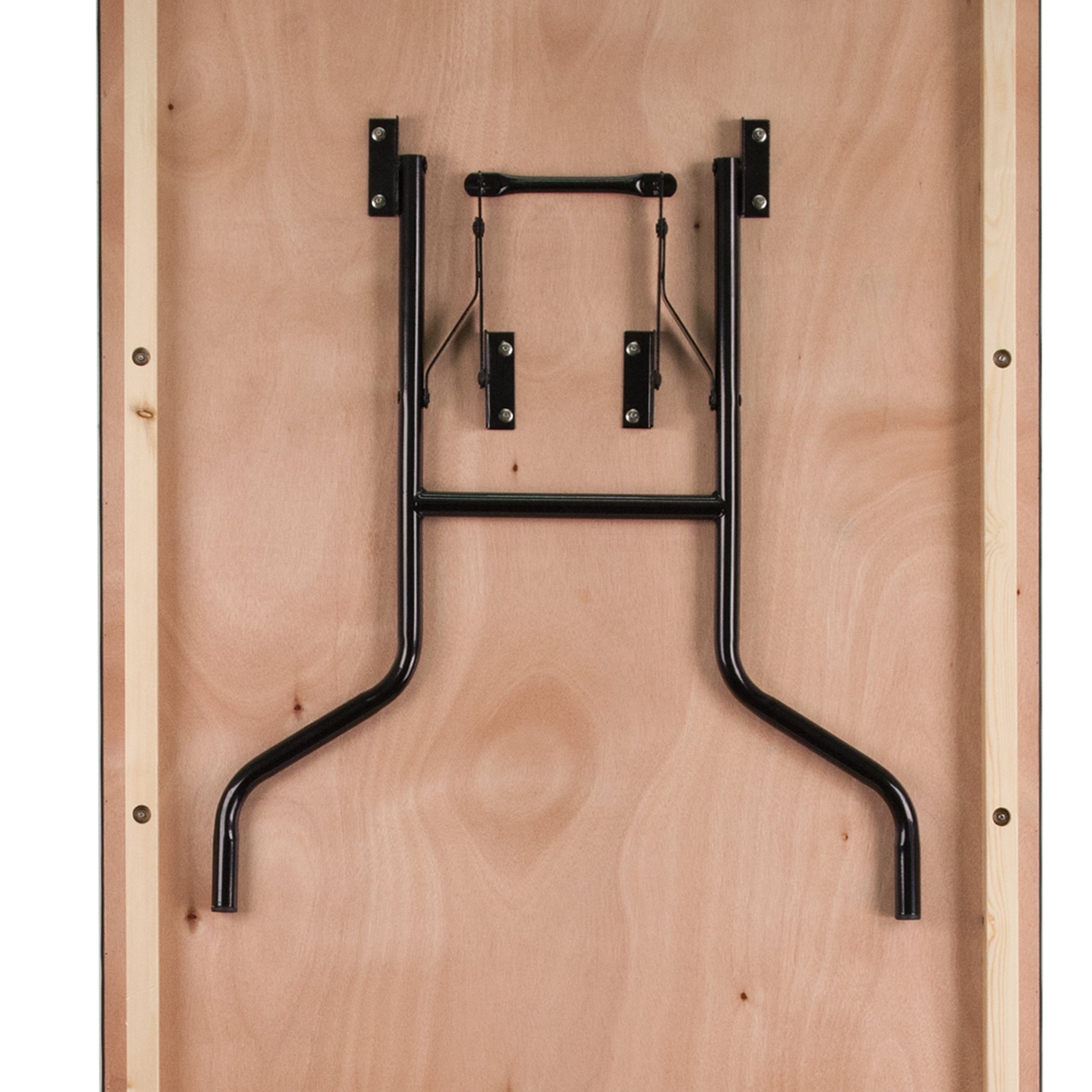 Flash Furniture Fielder 8-Foot Rectangular Wood Folding Banquet Table with Clear Coated Finished Top