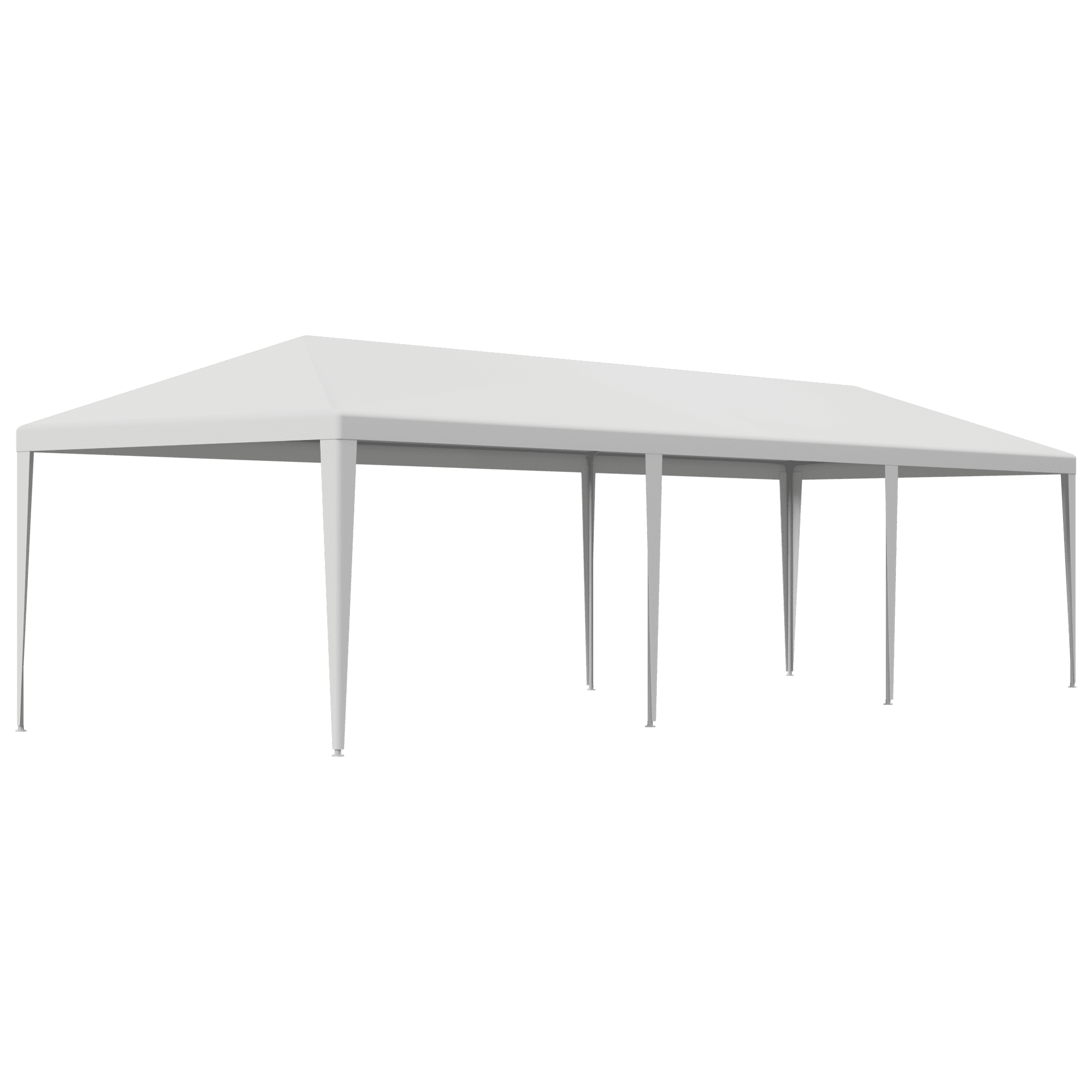 ZENY Wedding Party Tent Gazebo Canopy 6 Window-Walls with 2 Walls 10 x 30', White