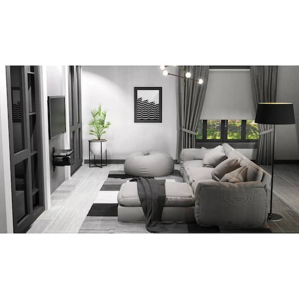 Heavy-Duty Double Tempered Glass AV Wall Shelf