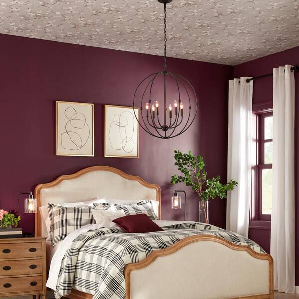 19 in. Bronson Antique Style Black Industrial Iron Lantern Desk Lamp with Glass Shade