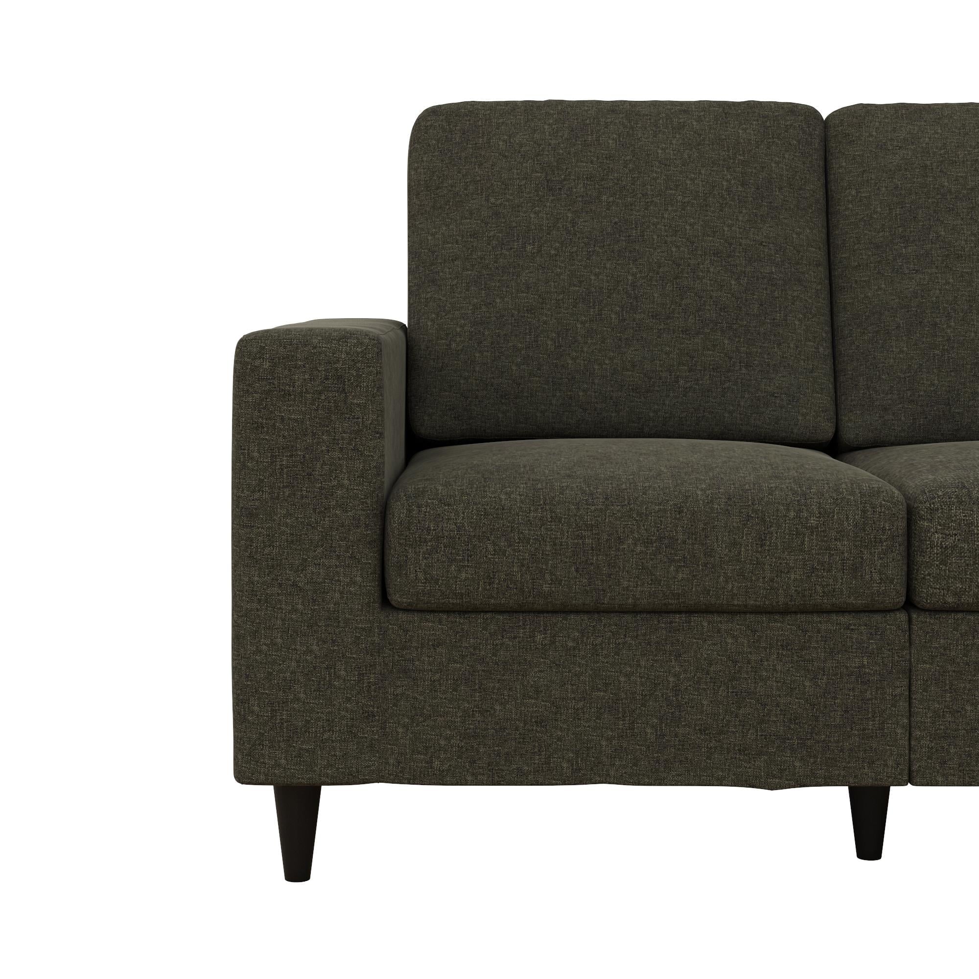 DHP Cooper Loveseat 2 Seater Sofa, Gray Linen