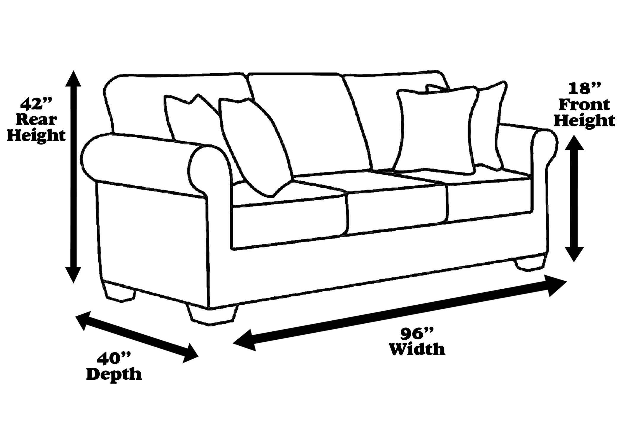 LAMINET Clear Heavy-Duty Water Resistant Sofa/Couch Slip Cover - Sofa