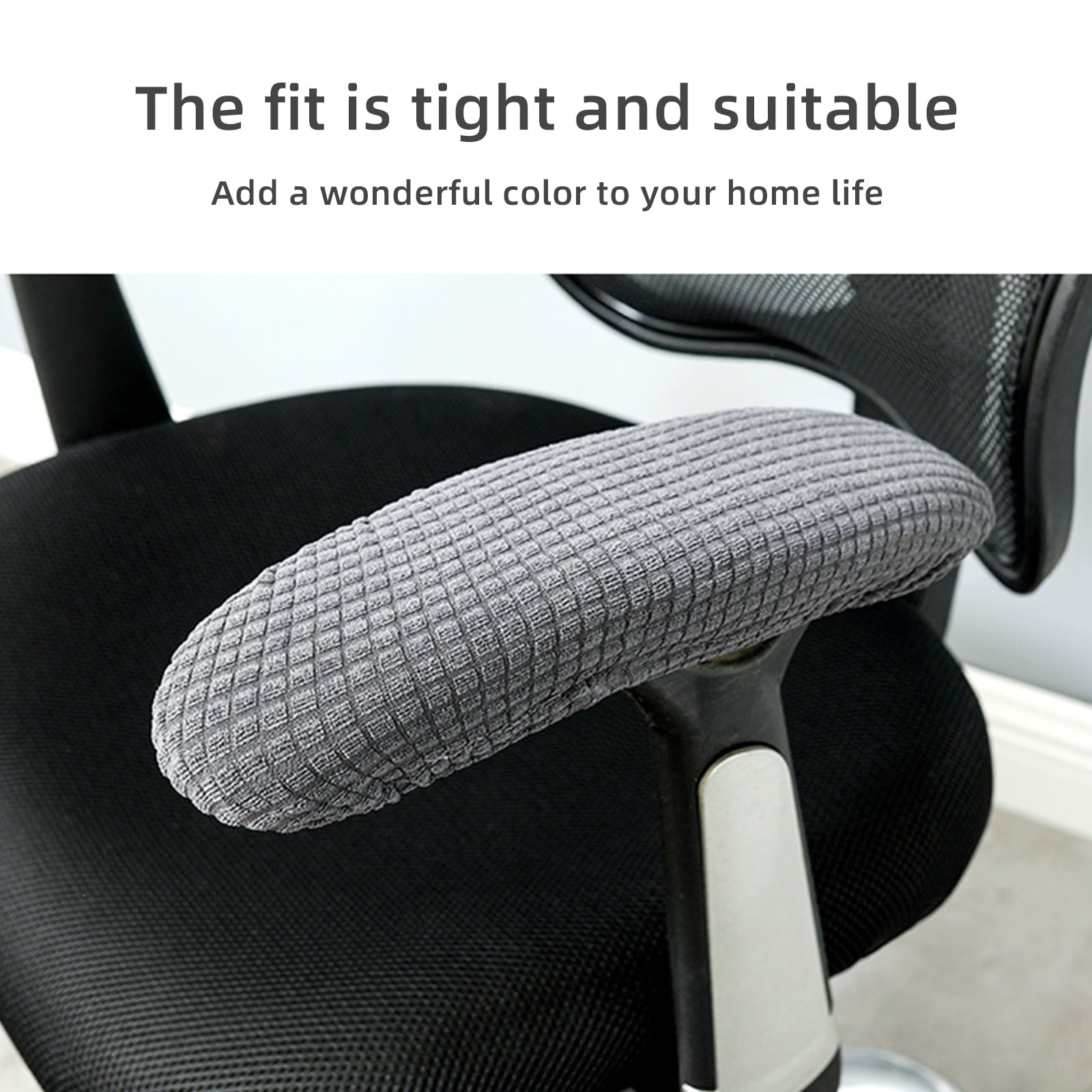 Gaming Chair Arm Cushions Pads Office Chair Arm Covers Stretchable Washable Elastic Office Chair Armrest Covers