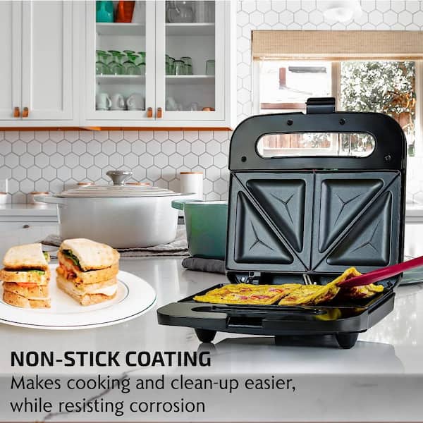 2-Slice Electric Sandwich Maker Non Stick Grill, Black (GPS401B)