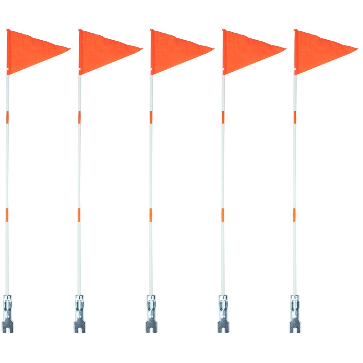 5 Pack Bike Flag 6' High Visibility Safety Flag Fiberglass Flag Pole Tear-Resistant