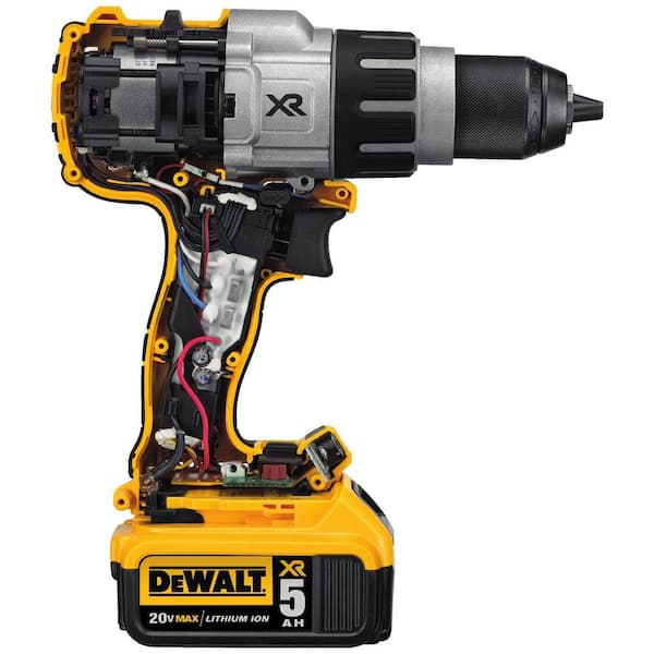 20V MAX XR Cordless Brushless 3-Speed 1/2 in. Hammer Drill with (2) 20V 5.0Ah Batteries and Charger