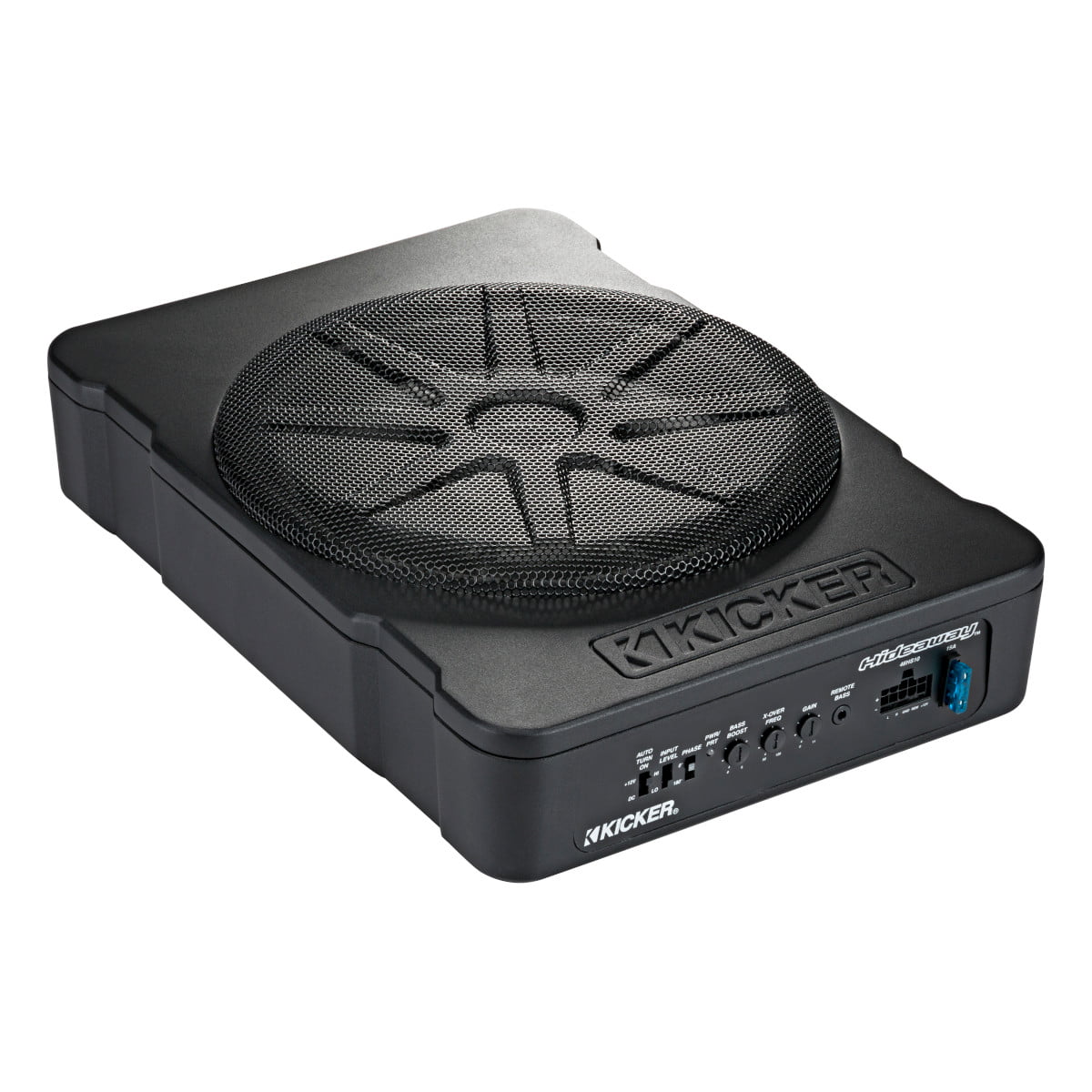 Kicker Hideaway Series 10 Inch Compact Powered Subwoofer with 180 Watt Amplifier