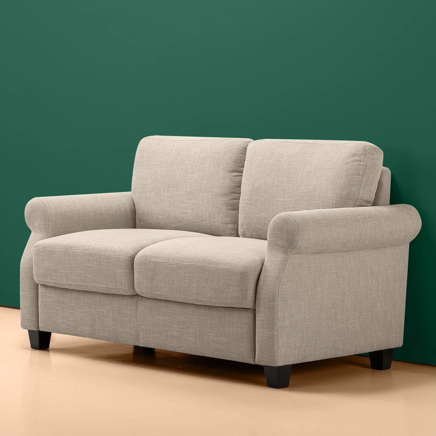 Zinus Josh 2-Seater Loveseat, Beige