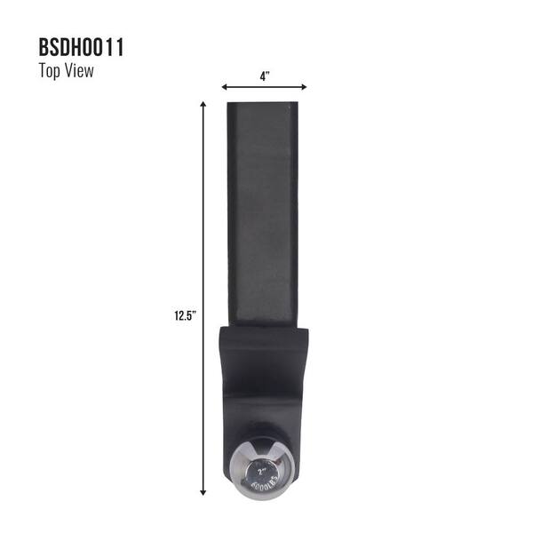 Blackout 2 in. Ball - 4 in. Drop 6000 lbs. Capacity Class III Ball Hitch with Signature Black Wrinkle Powder Coat