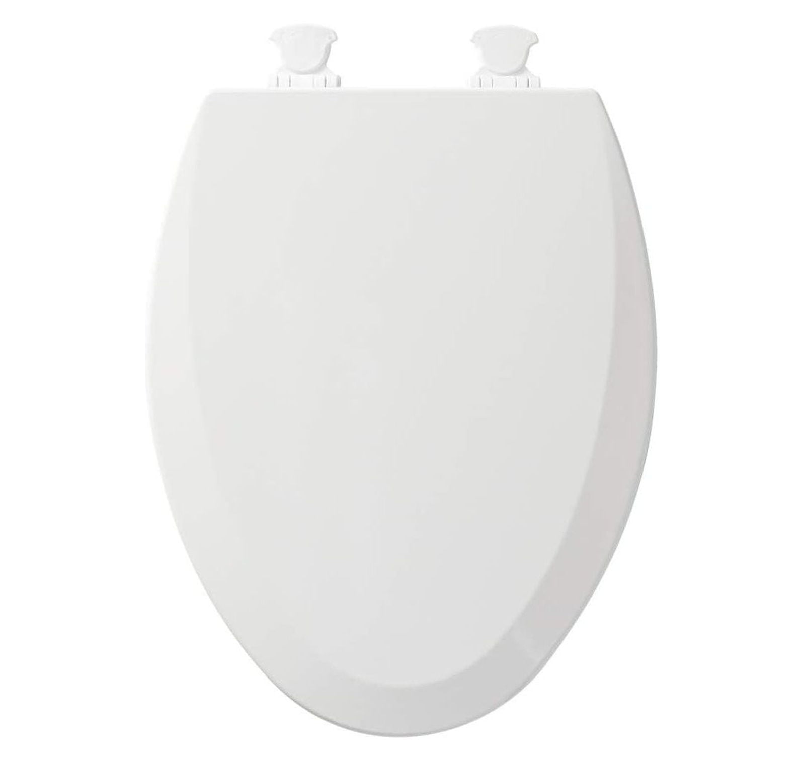 CHURCH 585EC 000 Toilet Seat with Easy Clean & Change Hinge, ELONGATED, Durable Enameled Wood, White