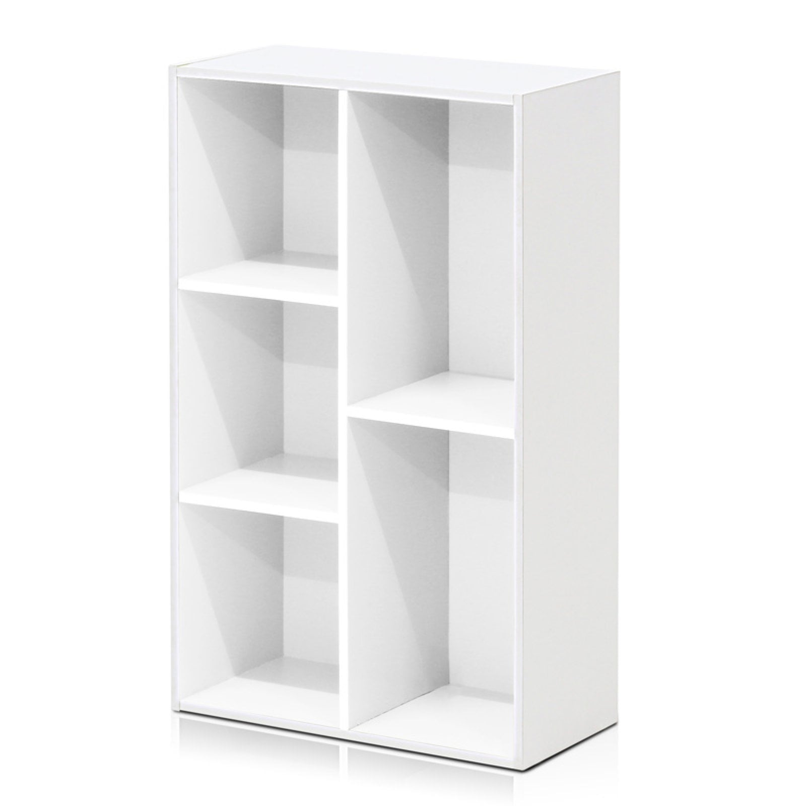 Furinno Luder 5 Cube Reversible Open Shelf, White