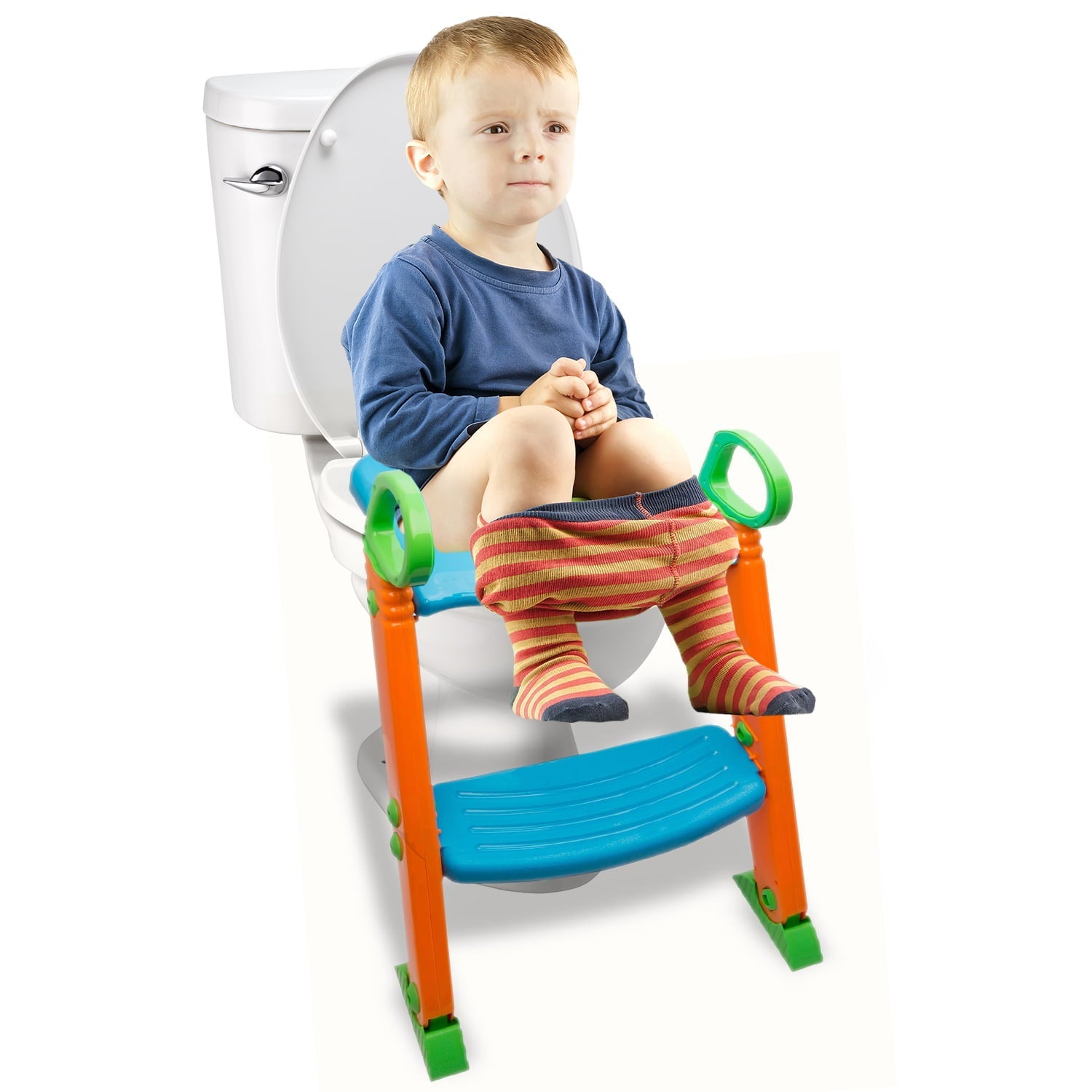 Alayna Potty Toilet Seat with Step Stool Ladder, 3 in 1 Trainer for Kids, Girls or Boys