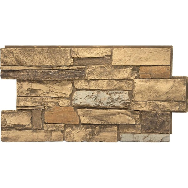 Ledgestone Mountain Country 24 in. x 48 in. Stone VeneerSiding Panel (4-Pack)