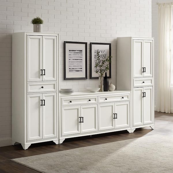Tara White Sideboard with Pantries