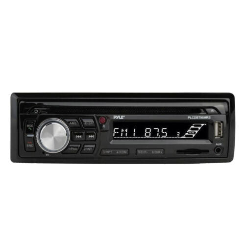 Pyle PLCDBT95 Bluetooth USB AM/FM Radio Receiver, 2x 3.5" Mini Box Speakers