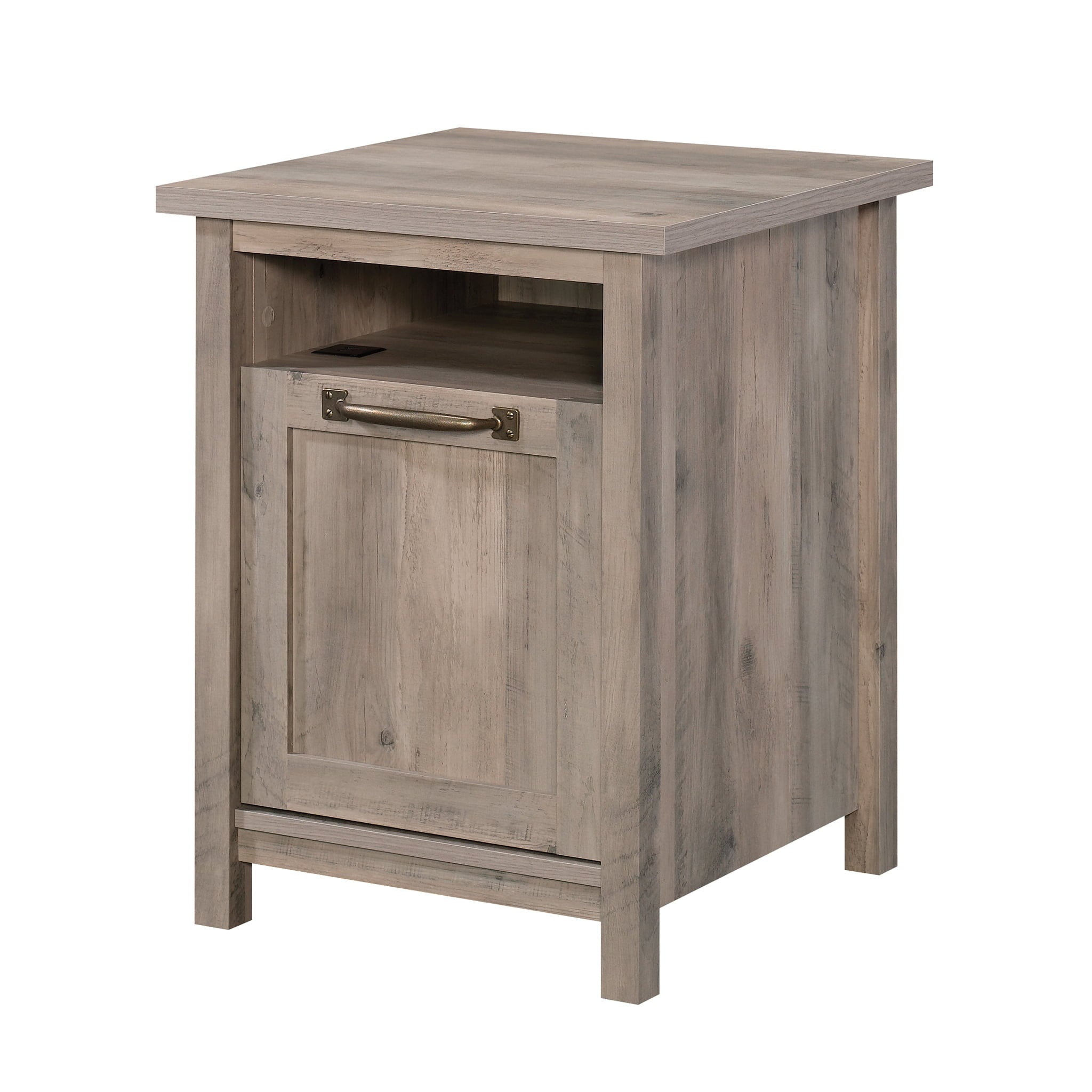 Better Homes & Gardens Modern Farmhouse USB Nightstand, Rustic Gray