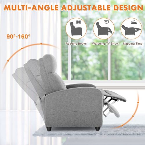 PU Leather Recliner Chair Living Room Massage Single Sofa Home Theater Chairs