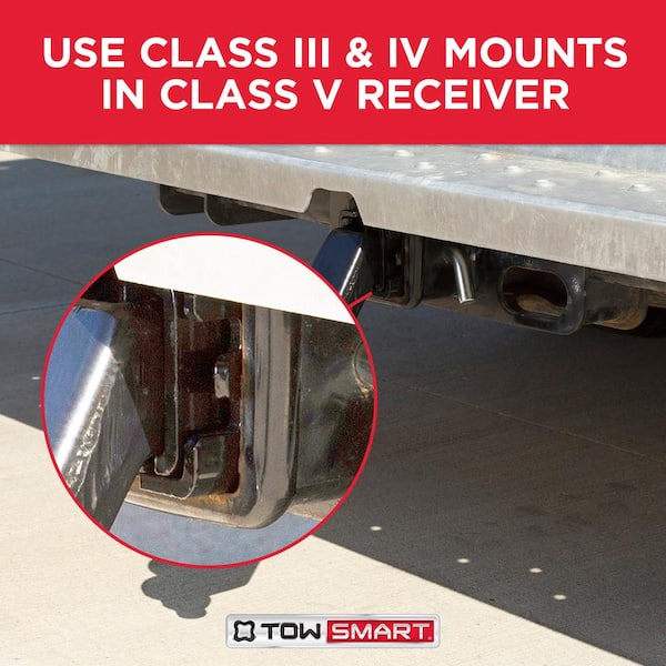 Class 3/4 to Class V Receiver Adapter, Fits Up to 3 in. Receivers