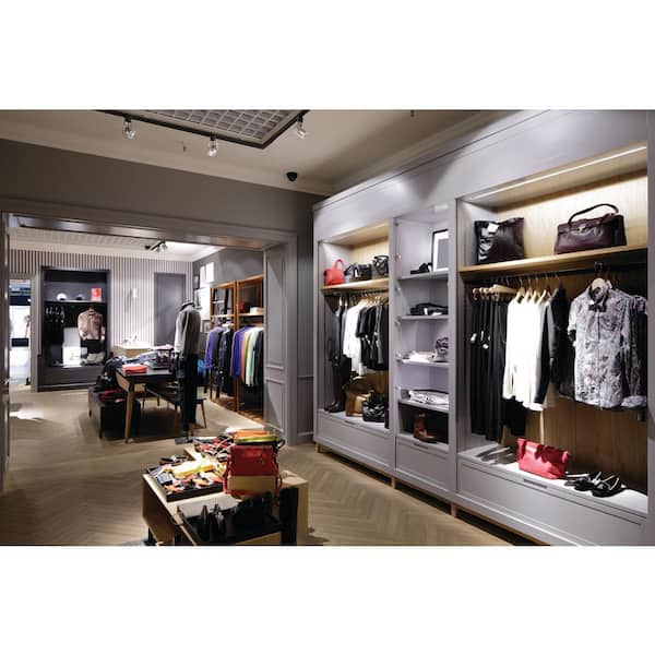 4 ft. 3-Light Brushed Nickel Integrated LED Linear Track Lighting Kit