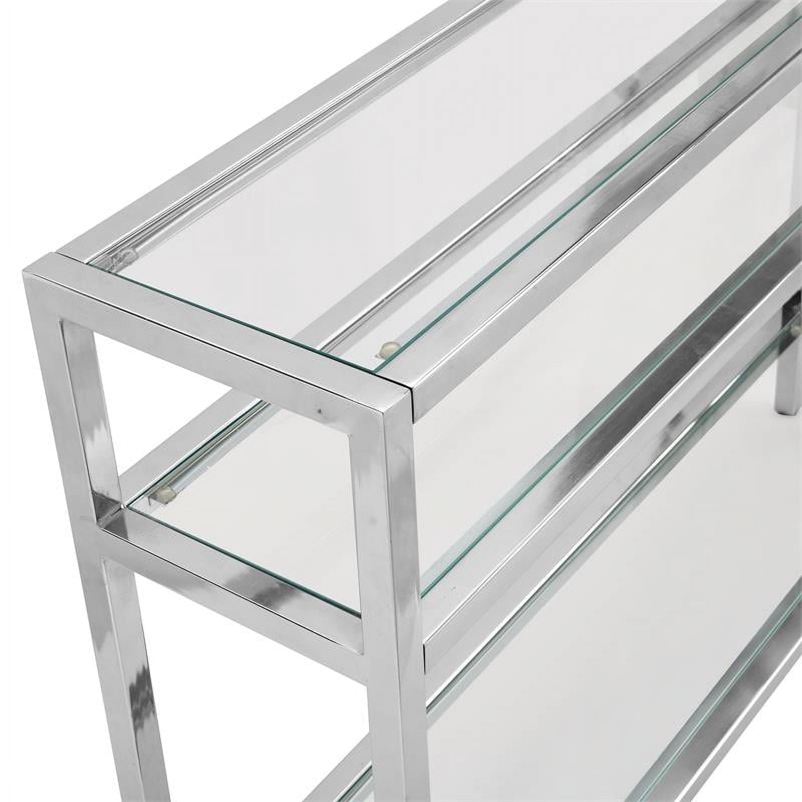 Carolina Classics Chrysalis 3 Tier Chrome Console in Chrome