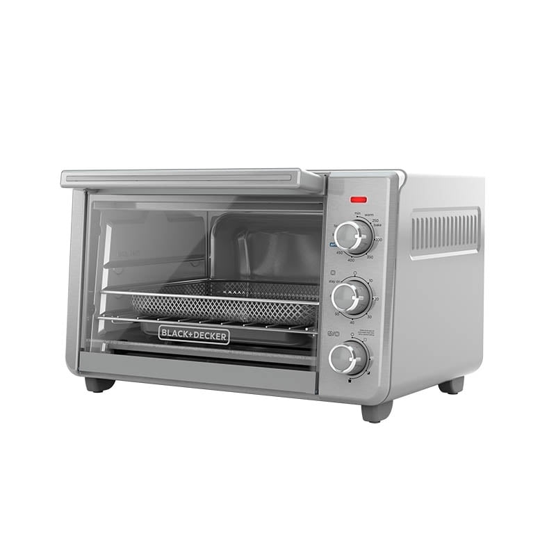 BLACK+DECKER 6-Slice Crisp 'N Bake Air Fry Toaster Oven, TO3217SS