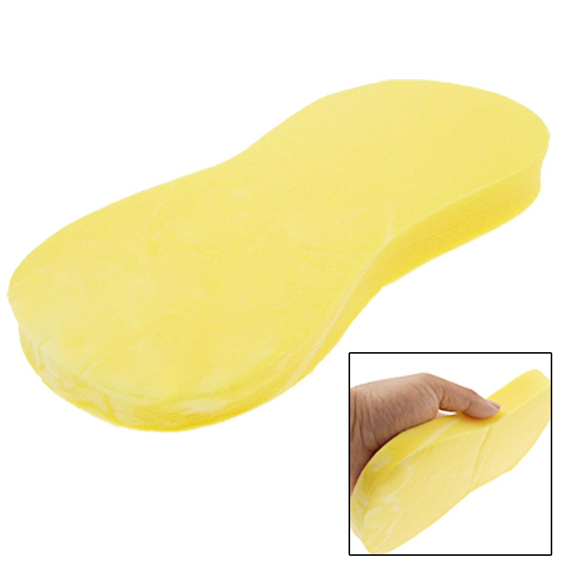 Durable Practical Expanding Bone Shaped Car Wash Sponge Yellow