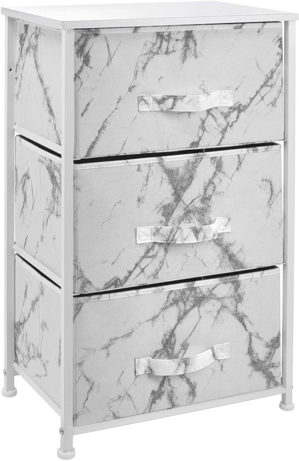 3 Drawer Nightstand Chest End-Table Dresser - Aqua