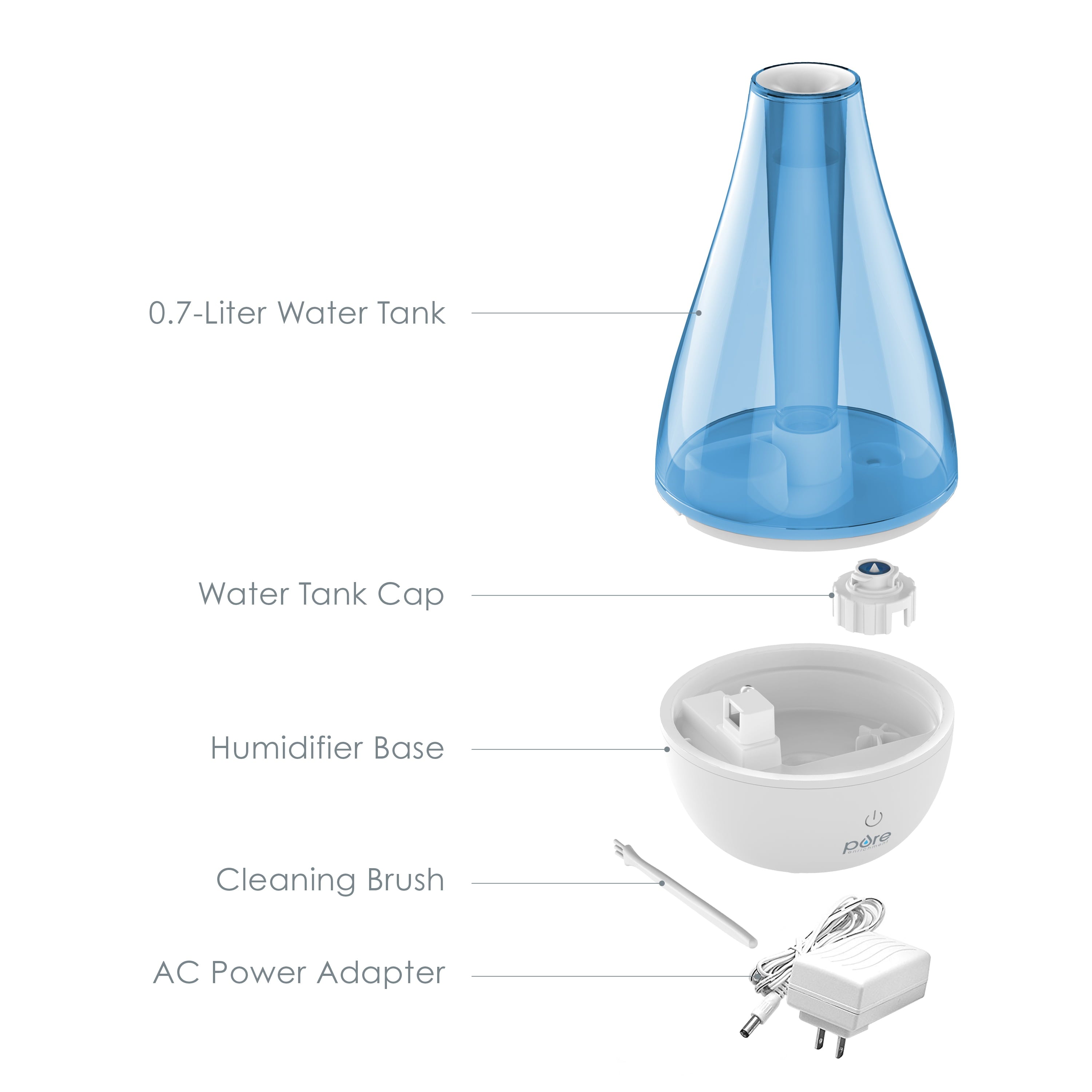 Pure Enrichment Ultrasonic Cool Mist Humidifier