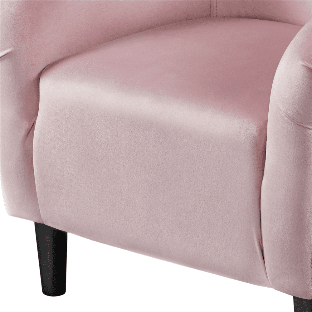 Easyfashion Tub Chair, Set of 2, Pink Velvet