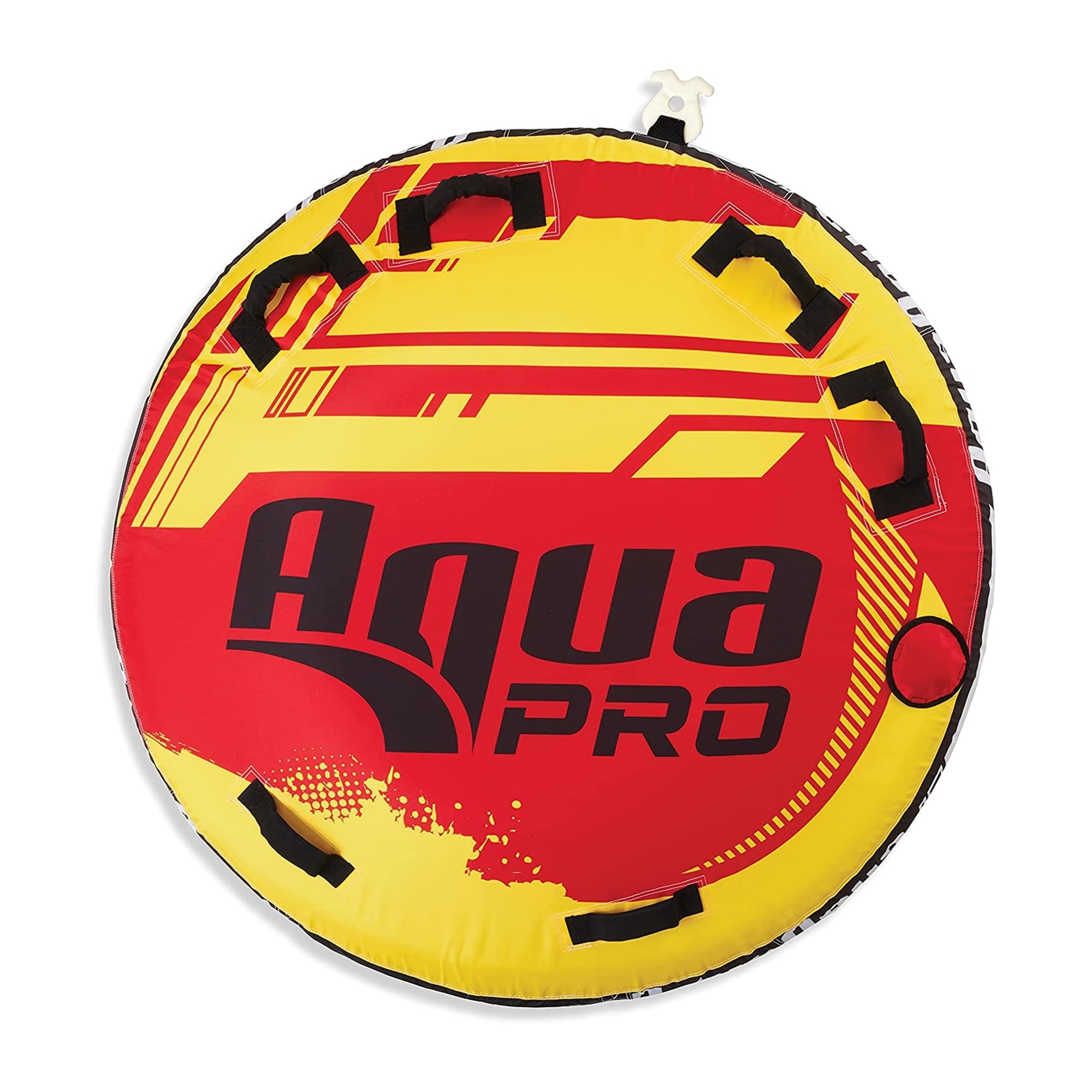 AquaPro Heavy Duty Inflatable Deck Style Raft, Yellow and Red (2 Pack)
