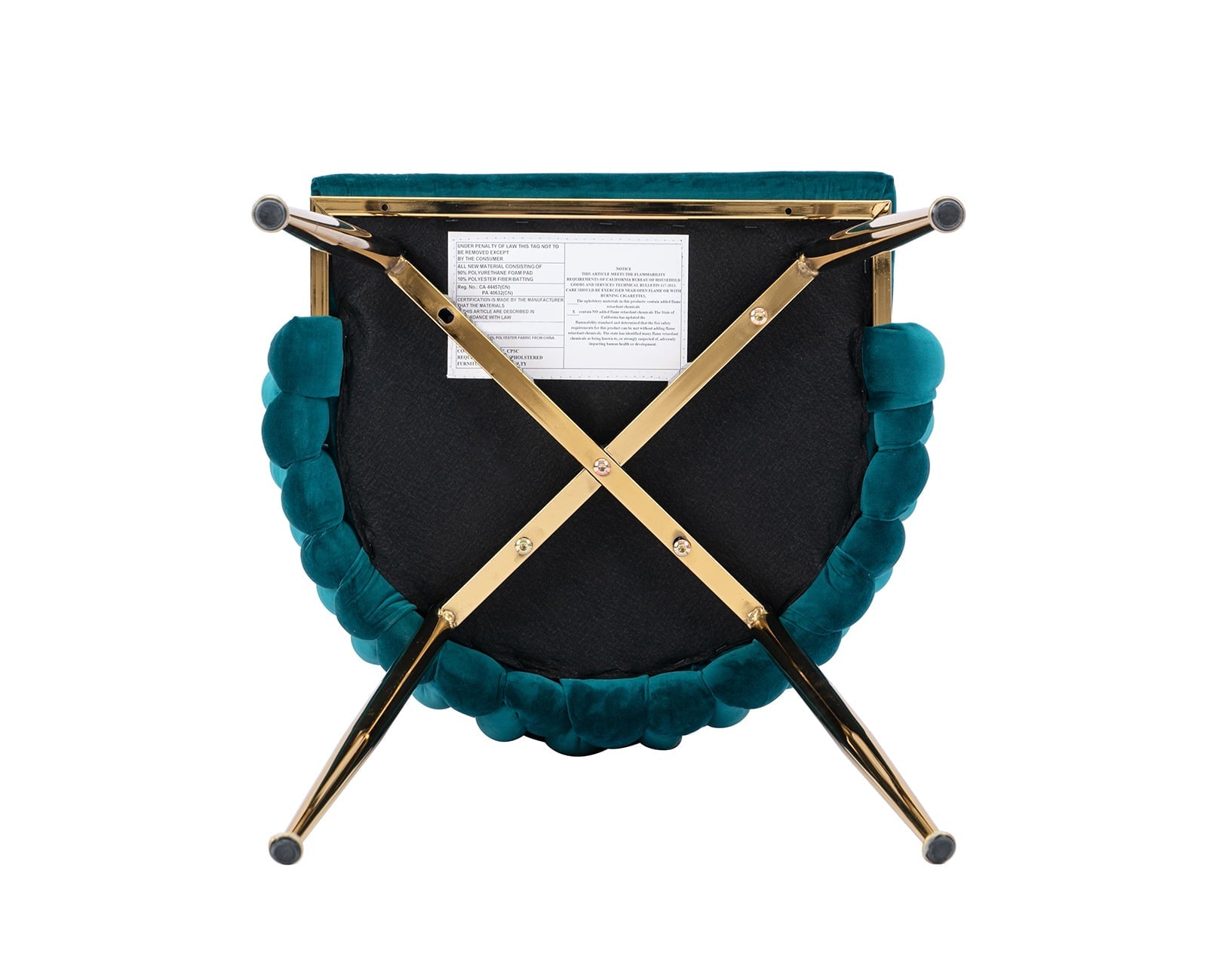 Guyou Velvet Dining Chair Set of 2, Modern Upholstered Accent Side Chair with Woven Back and Metal Legs, Vanity Chair Kitchen Chair for Living Room Dining Room Bedroom, Teal Green