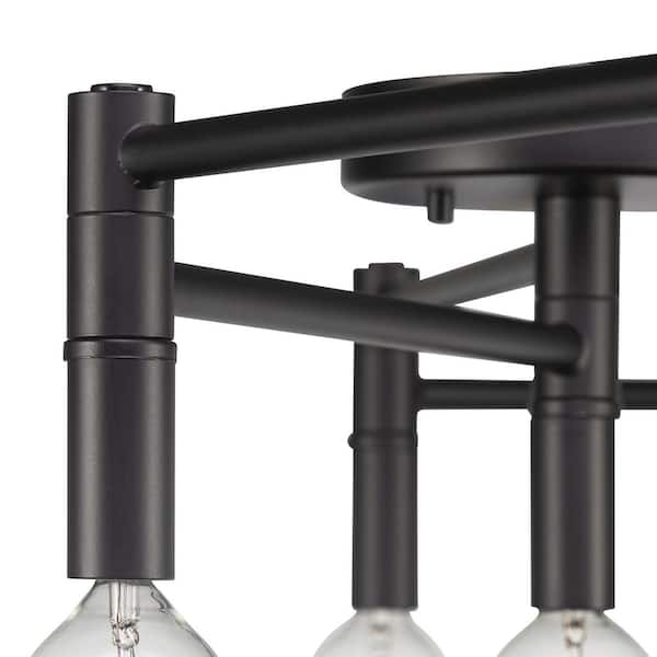 Tempo 3.4 ft. 5-Light Matte Black Flexible Track Lighting Kit