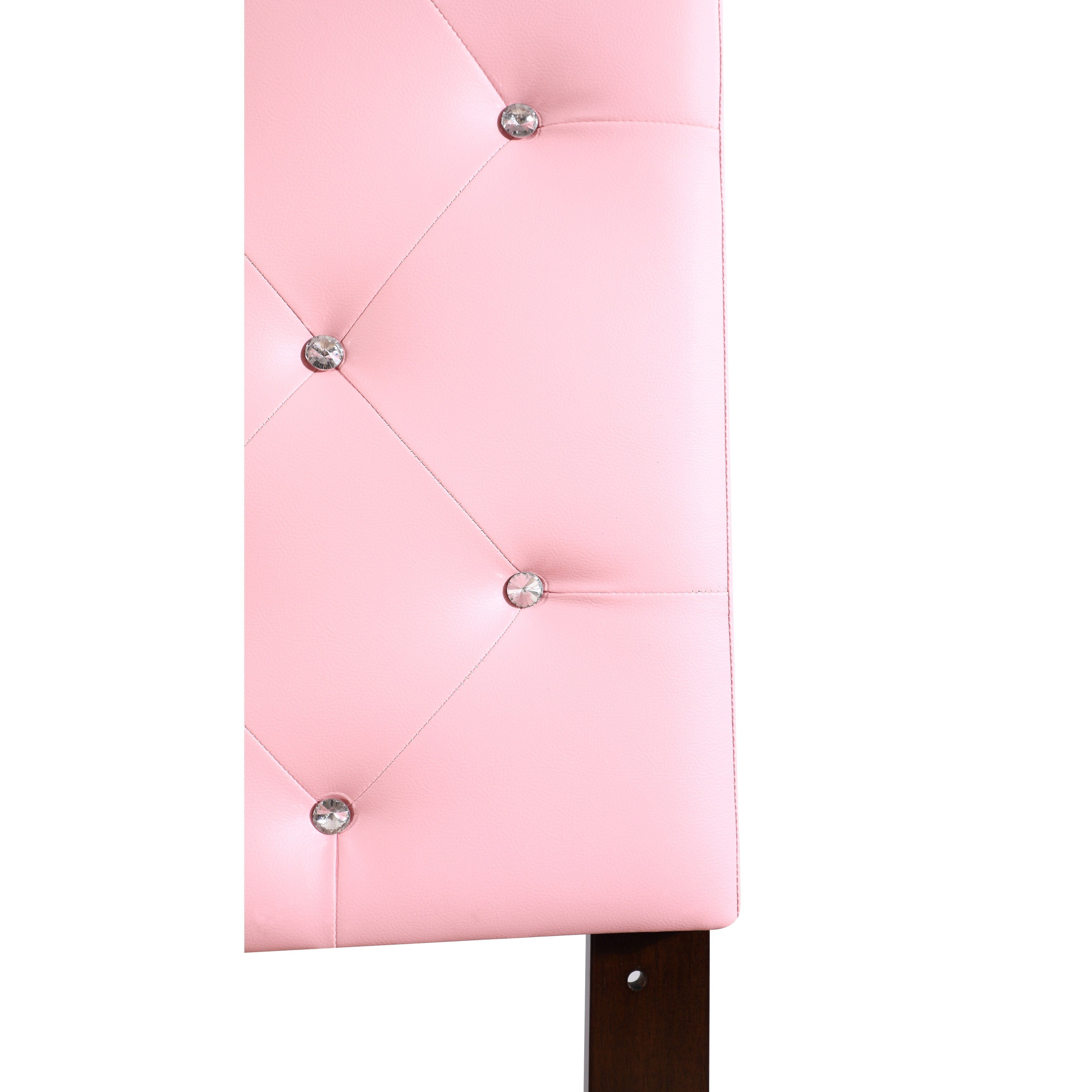 LYKE Home London Pink Jeweled Full Headboard