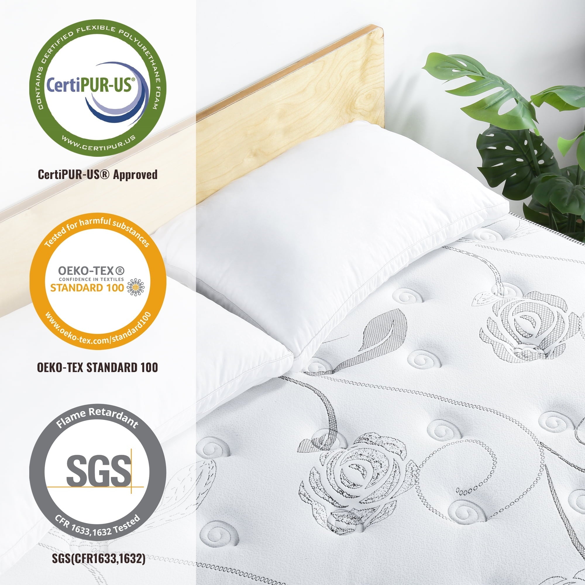 13 Inch Ultra Support Gel Hybrid Memory Foam Mattress, Queen